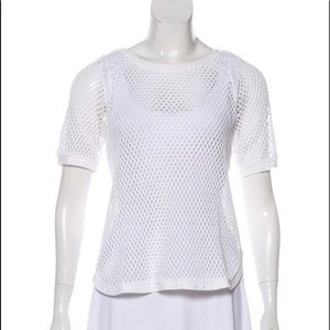 White see by chloé mesh casual top size Small